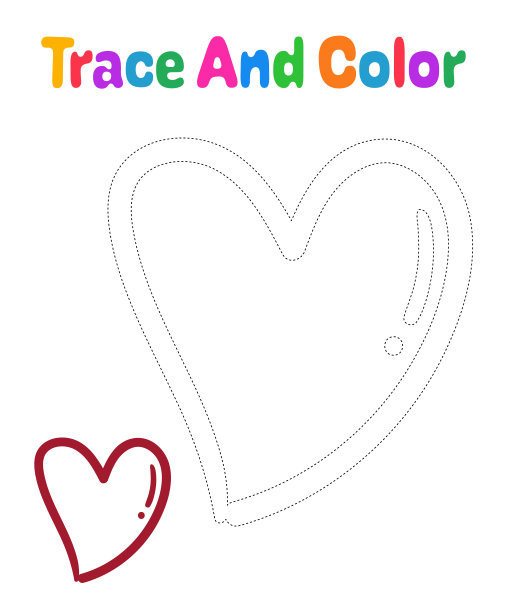 儿童心脏追踪工作表图片下载