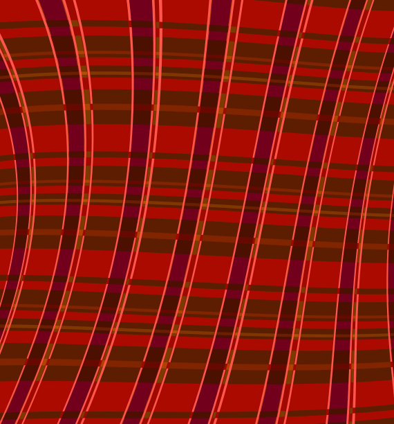 红橙格子格纹织物图案纺织布纵横插图图片下载