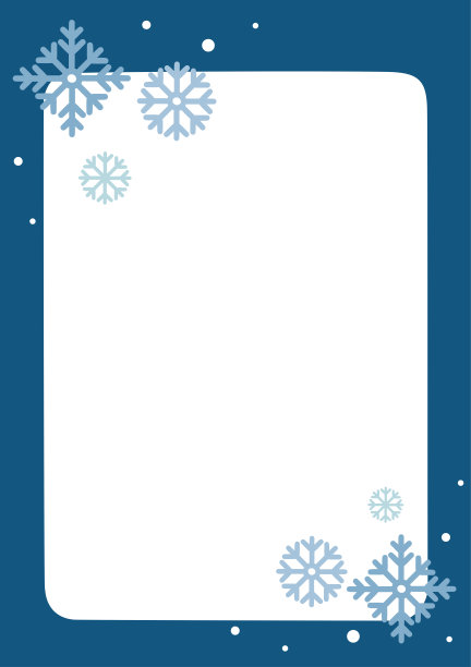 圣诞节冬天的雪花在午夜插画背景。图片下载