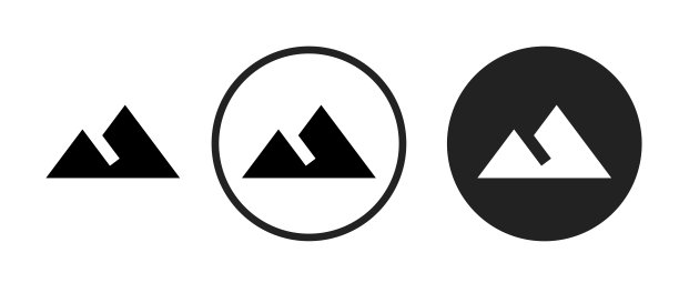 山峰图标.网页图标集.移动图标集图片下载