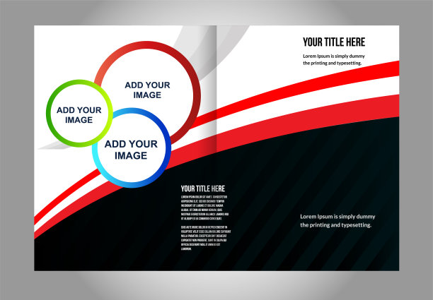 一套小册子或杂志封面模板图片下载