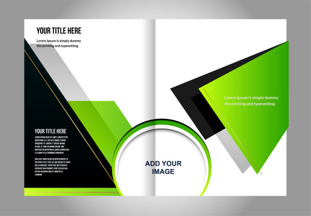 一套小册子或杂志封面模板图片下载