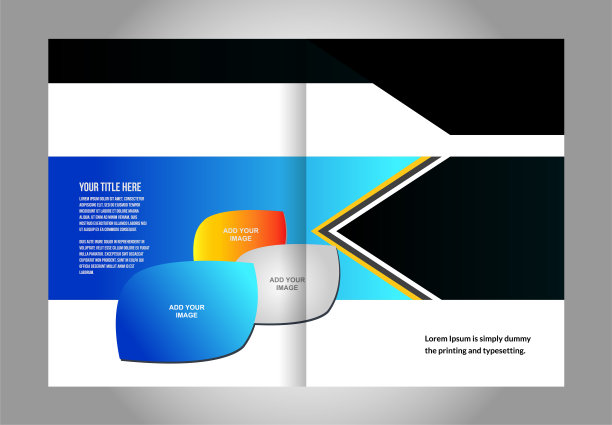 一套小册子或杂志封面模板图片下载