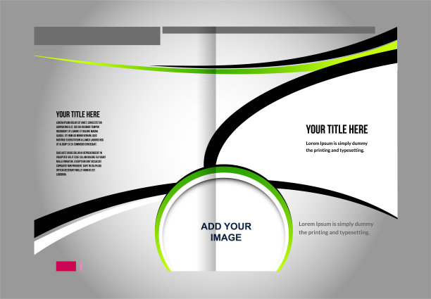 宣传册设计两页a4模板。矢量图图片下载