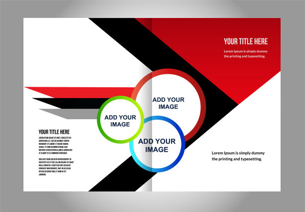 矢量抽象模板宣传册设计图片下载