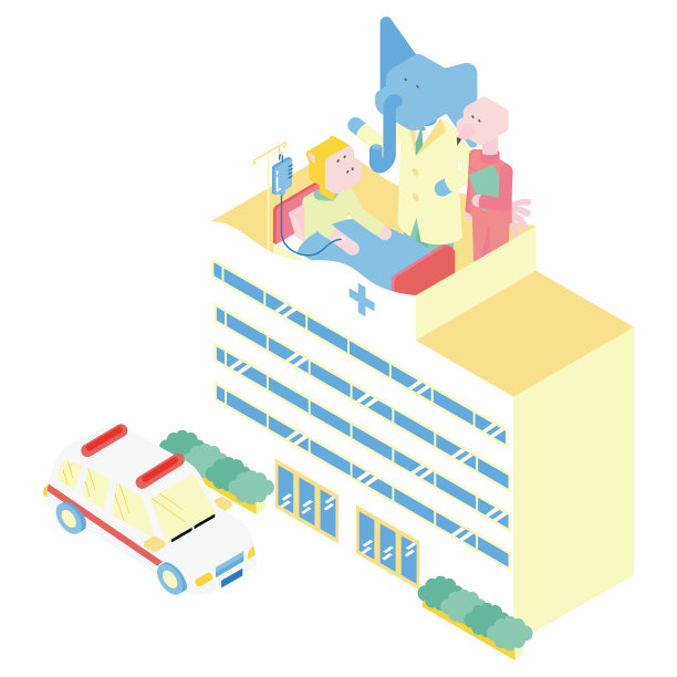 一只公猴子在医院接受医生的解释图片下载