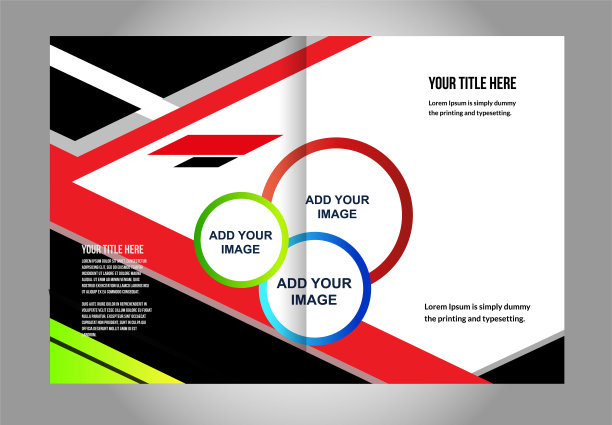 一套小册子或杂志封面模板图片下载