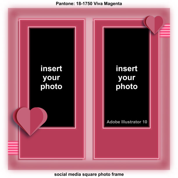 社交网络框架，颜色为2023潘通:18-1750洋红色万岁图片下载