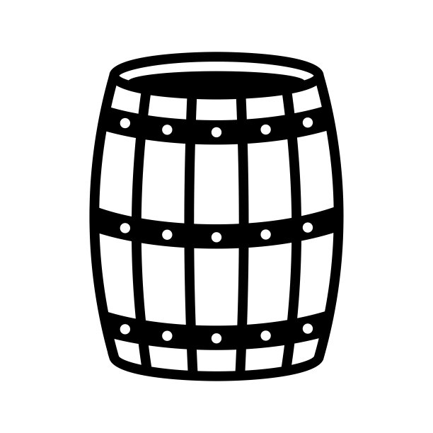 桶图标矢量标志模板图片下载