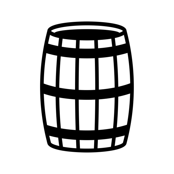 桶图标矢量标志模板图片下载