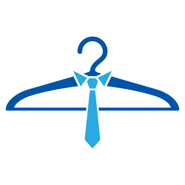 衣架图标，衣架矢量标志模板图片下载