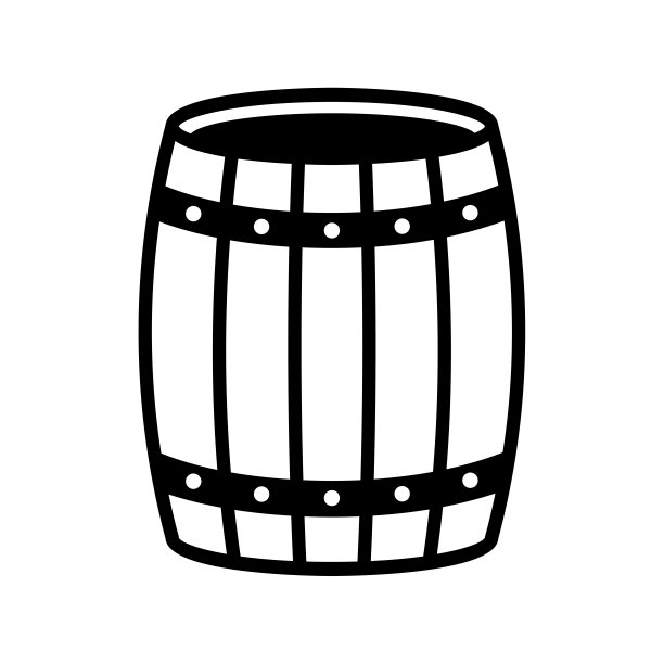 桶图标矢量标志模板图片下载