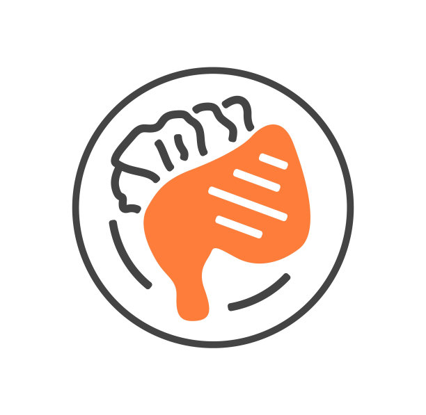 鸡腿图标颜色图片下载