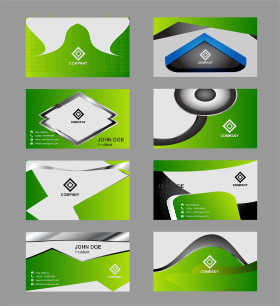 名片集集合向量图片下载