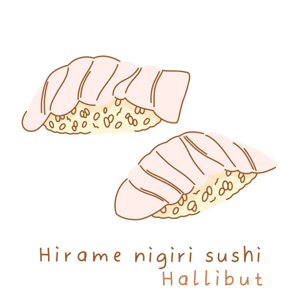平手握寿司平手握寿司。从不同的角度看。图片下载