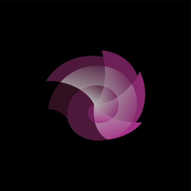 矢量符号插图蜗牛渐变彩色风格。图片下载