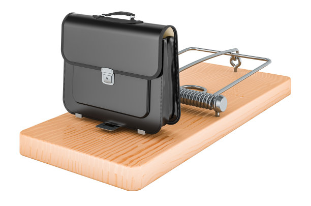 鼠标夹内公文包，3D渲染图片下载