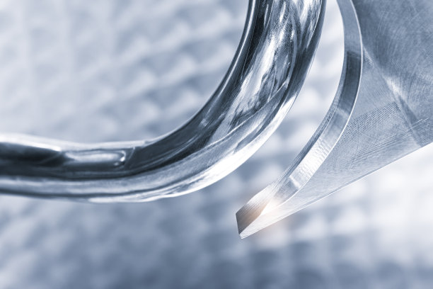 工业开放式食品肉类搅拌机与刀具在食品工业特写图片下载