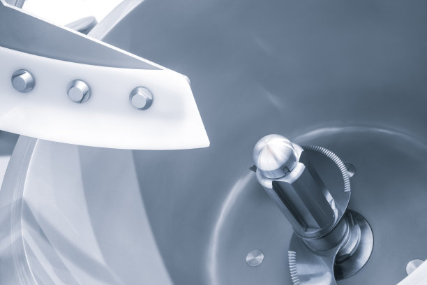 工业开放式搅拌机在食品工业特写图片下载