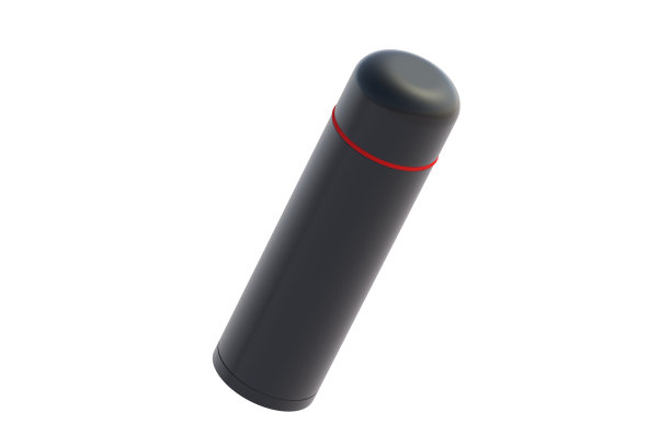 现代热瓶孤立在白色背景。三维渲染图片下载