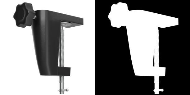 带有侧旋钮的台灯夹图片下载