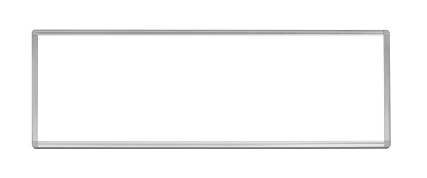 悬挂广告牌模型孤立的白色背景。模板的一个空的信息广告牌，广告横幅占位符和海报与剪辑路径。图片下载