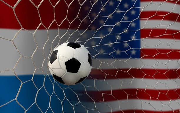 足球杯比赛16支球队在荷兰国家和美国国家之间进行。图片下载