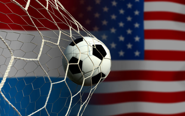 足球杯比赛16支球队在荷兰国家和美国国家之间进行。图片下载