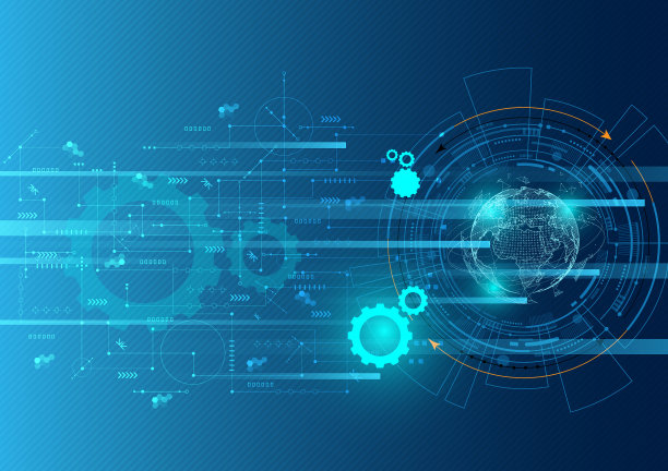 世界背景图像电路电子通信图片下载