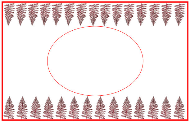 红白节日背景，椭圆形为复制空间，围绕其装饰，创意艺术设计图片下载