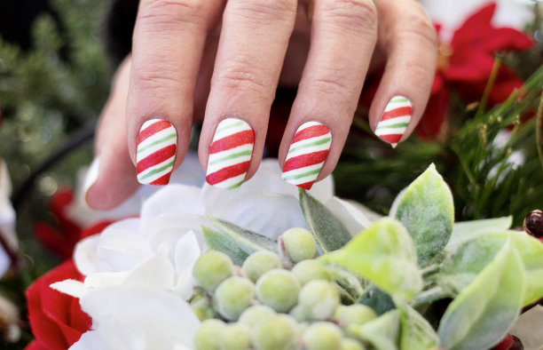 圣诞节灵感美甲设计图片下载