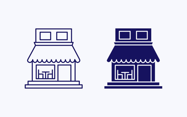 店铺插图图标图片下载