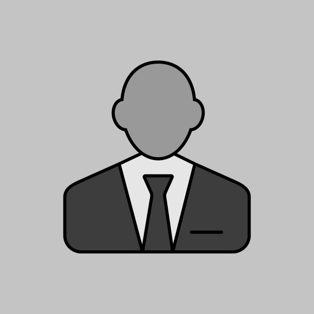 用户图标的男人在西装轮廓图标图片下载