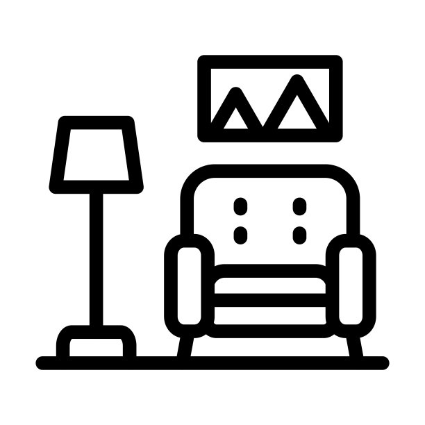 客厅粗线图标图片下载