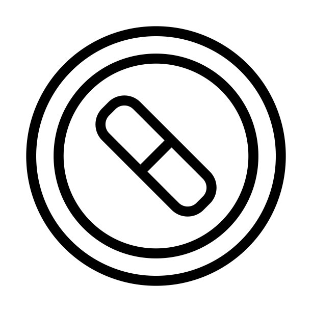 医疗保健粗线图标图片下载