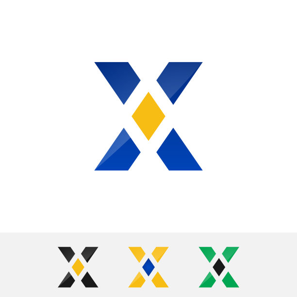 字母X标志图标矢量设计插图模板图片下载