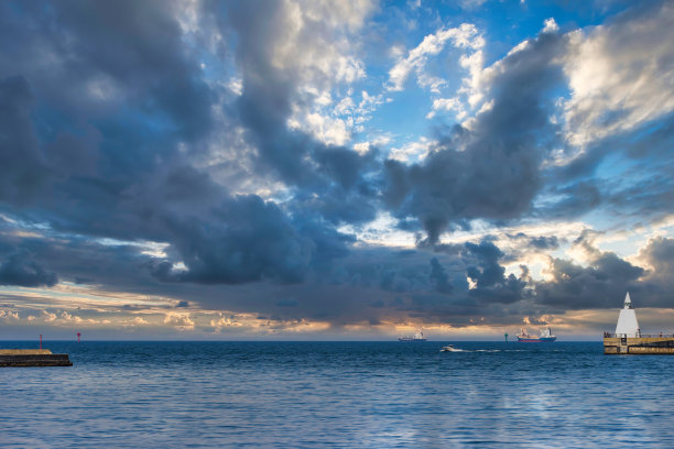 青森湾的海景图片下载