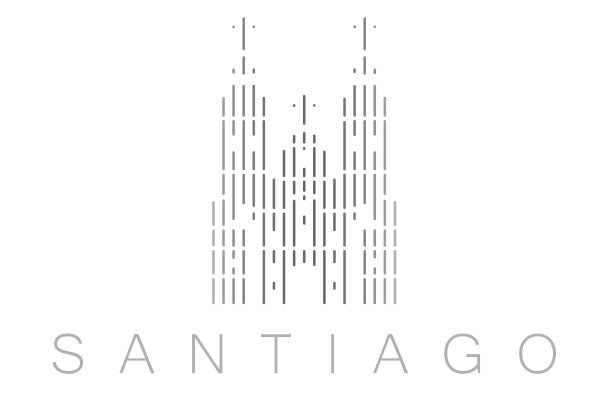 垂直酒吧圣地亚哥孔波斯特拉地标天际线图片下载