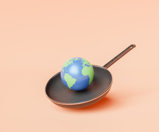 和地球一起煎锅图片下载