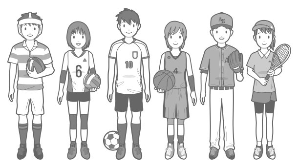 运动，俱乐部活动矢量插图图片下载