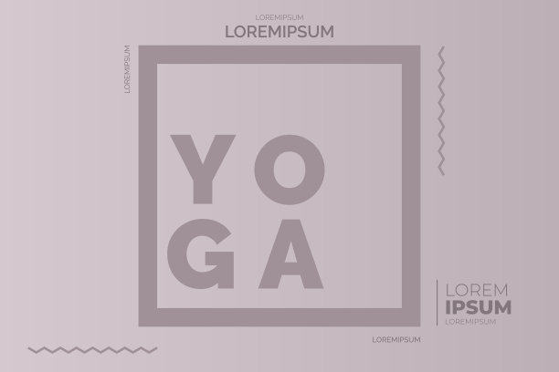 在线瑜伽课程模板设计图片下载