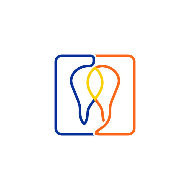 牙矢量标志模板图片下载