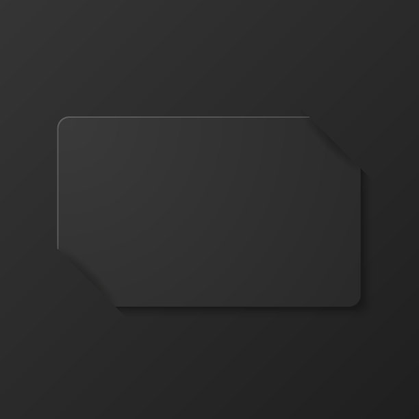 矢量三维现实水平黑色客房，塑料酒店公寓钥匙卡，身份证，销售，信用卡设计模板与纸封面案件，钱包特写为模型，品牌。俯视图图片下载