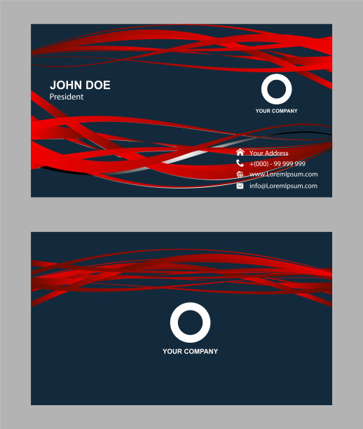 公司名片模板图片下载