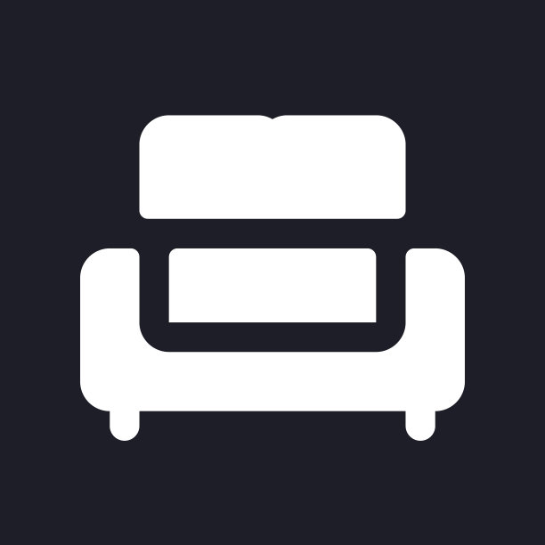 沙发暗模式字形ui图标图片下载