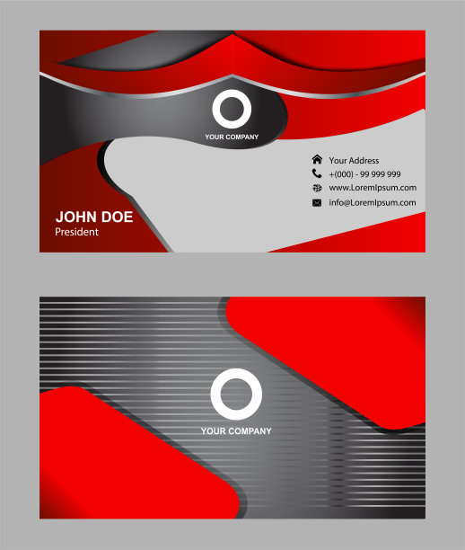 创意名片组或名片组垂直设计图片下载