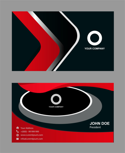 名片，漂亮的矢量插图图片下载