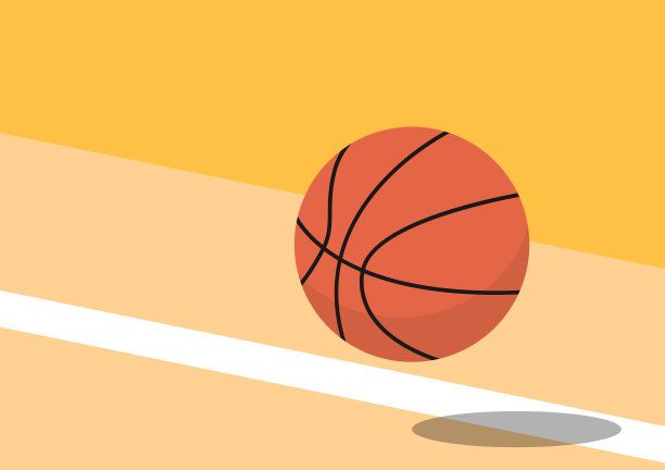 篮球卡通矢量。文本的空闲空间。墙纸。副本的空间。图片下载