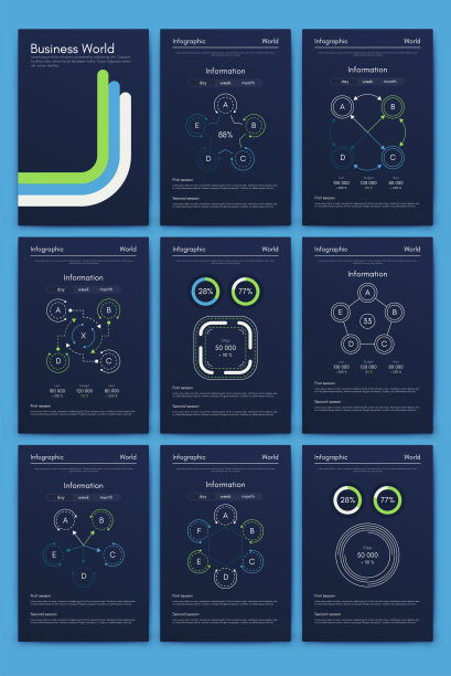 矢量图形信息图表与六个选项。模板用于创建移动应用程序，工作流布局，图表，横幅，网页设计，业务报告6步图片下载
