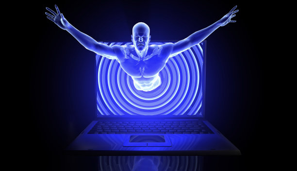 电脑屏幕上的数字怪物图片下载